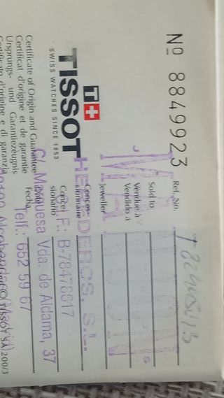 Reloj de Bolsillo Tissot Suizo Dorado