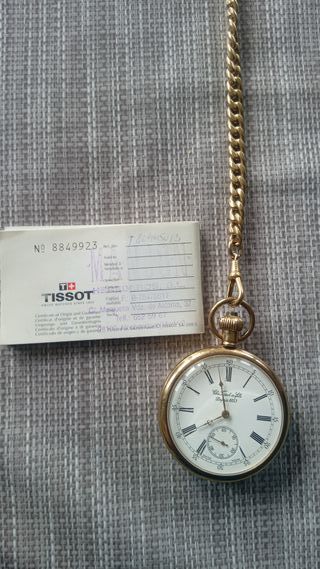 Reloj de Bolsillo Tissot Suizo Dorado