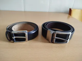 Pack 2 Cinturones Hombre Negro