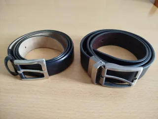 Pack 2 Cinturones Hombre Negro