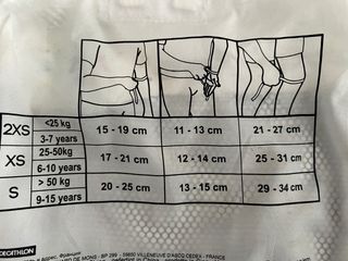 Protecciones Oxelo infantil (XS)