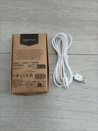 Cable de Carga rápida USB-C a USB-A 2.0 1.8m