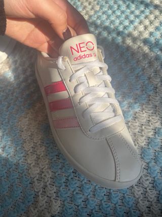 Adidas Neo Scarpe da Ginnastica Bianche e Rosa