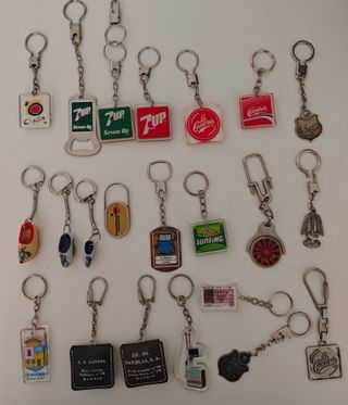 Lote Llaveros antiguos de colección vintage Madrid