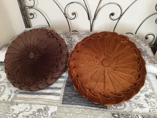 2 Cojines redondos vintage