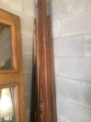 Puertas de madera con cristal