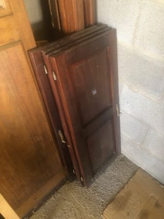 Puertas de madera con cristal