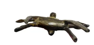Figura bronce burro africano antiguo