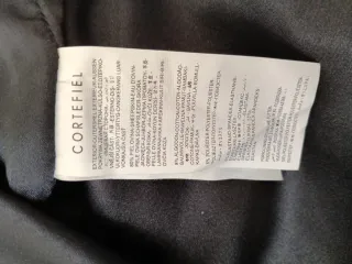 Vestido Cortefiel Negro Punto y Piel Talla 42