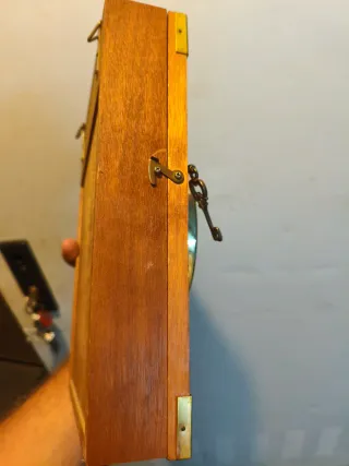 Reloj Pared y Armario Llaves Madera