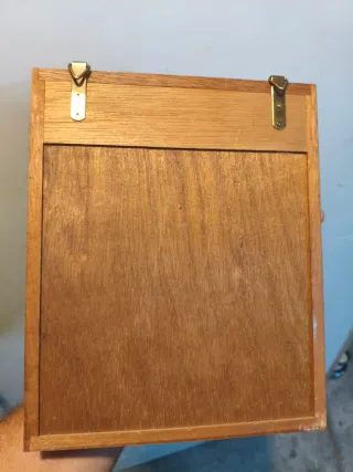 Reloj Pared y Armario Llaves Madera