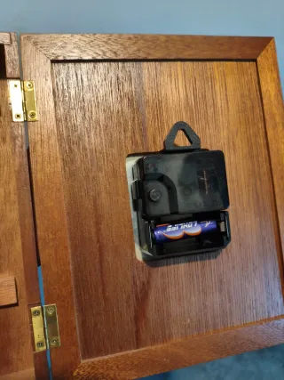 Reloj Pared y Armario Llaves Madera