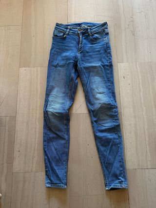pantalon vaquero zara basic tipo skinny/slim fit