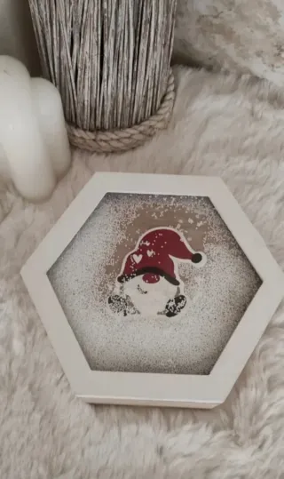 Caja joyero hexagonal con gnomo