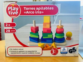 Torres apilables Playtive Arco iris