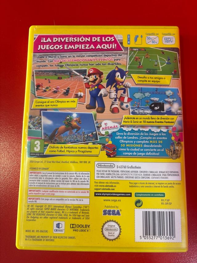 Mario & Sonic Juegos Olímpicos London 2012 Wii