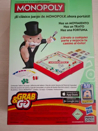 Monopoly Grab & Go Portátil