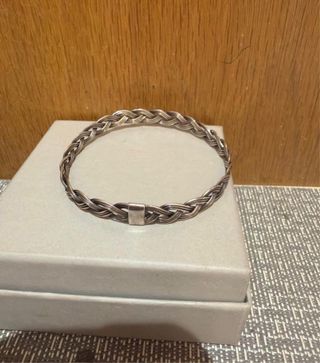 Pulsera Plata de Ley Trenzada