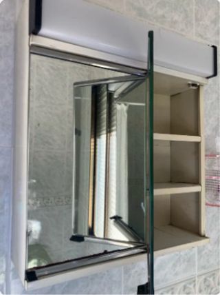 Armario Baño Vintage con Espejo