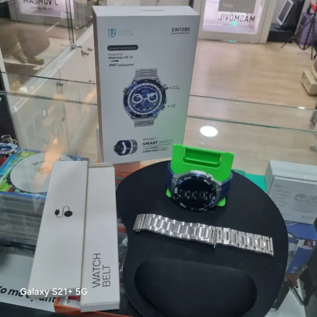 Smartwatch Android IP67 Azul/Plata pantalla 1.55