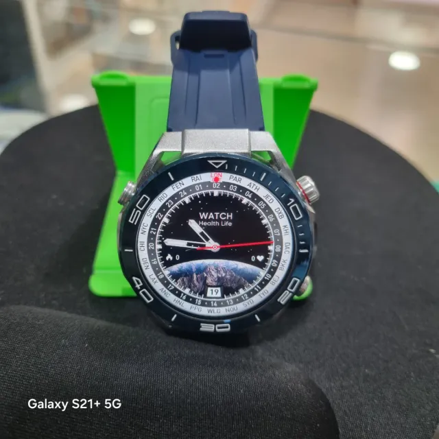 Smartwatch Android IP67 Azul/Plata pantalla 1.55