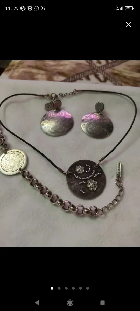 Conjunto de bijuterias antigas