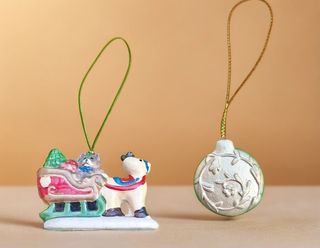 Adornos Navideños Trineo con Reno Estrella y bola