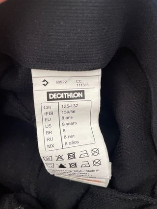 Pantalón equitación niño negro 8 años