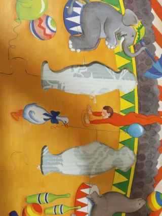 Puzzle de circo intercambiable