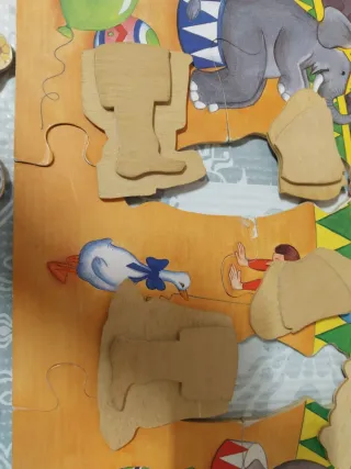 Puzzle de circo intercambiable