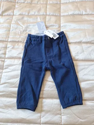 Pantaloni bimbo 3 mesi blu nuovo
