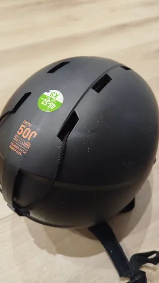 Casco esquí niño Talla XS y bastones leki