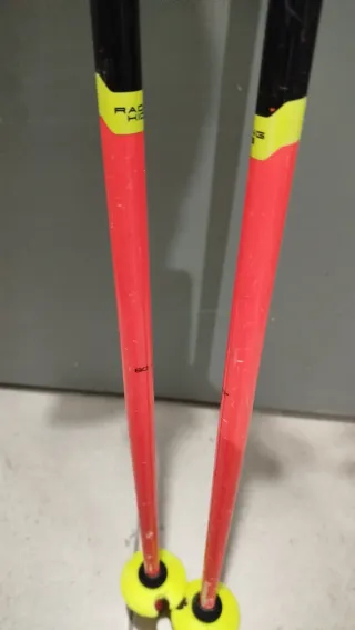 Casco esquí niño Talla XS y bastones leki