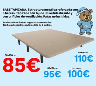 Base tapizada reforzada