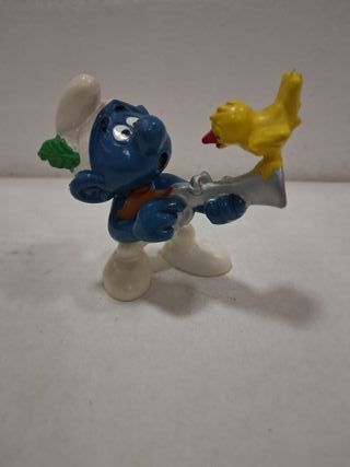 Pitufos Cazador con Pájaro