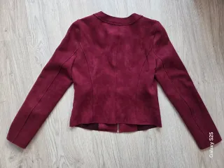 Chaqueta antelina burdeos T S Drole de Copin