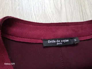 Chaqueta antelina burdeos T S Drole de Copin