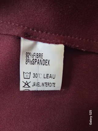 Chaqueta antelina burdeos T S Drole de Copin