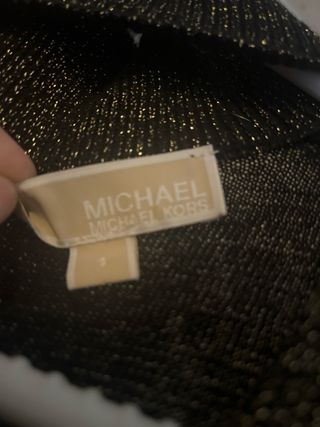 Vestido Michael Kors Negro Brillo Talla XS