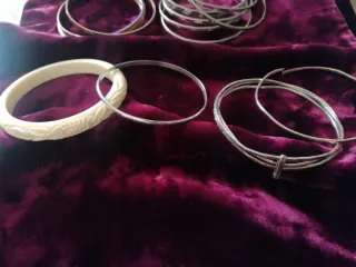 Lote Pulseras Vintage Doradas y Plateadas