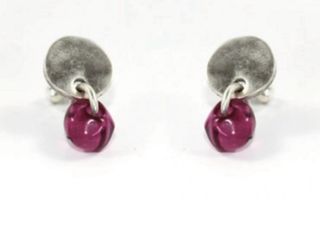Pendientes Chic&Chic Plata y Rosa