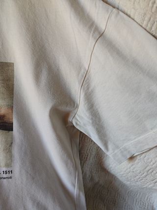 Camiseta manga corta pull&Bear mujer talla M cuadr