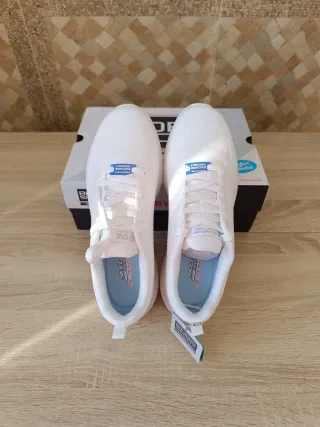 Zapatillas Skechers Bobs Sport Mujer Blancas