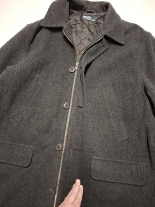 Cappotto lana Polo Ralph Lauren uomo grigio