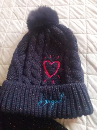 Conjunto gorro y bufanda niña