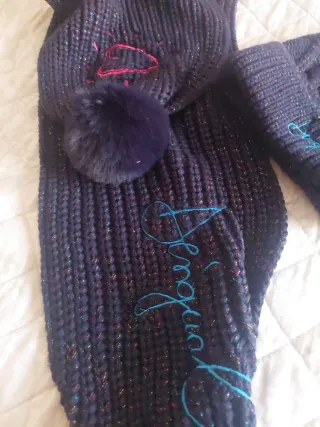 Conjunto gorro y bufanda niña