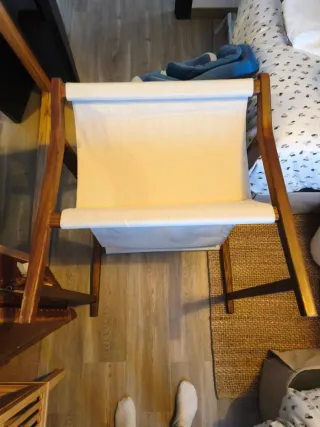 Butaca Zara Home Lino y Madera