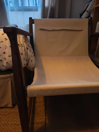 Butaca Zara Home Lino y Madera