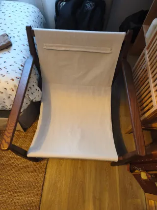 Butaca Zara Home Lino y Madera