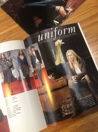 Revistas Mango 2005 con Claudia Schiffer